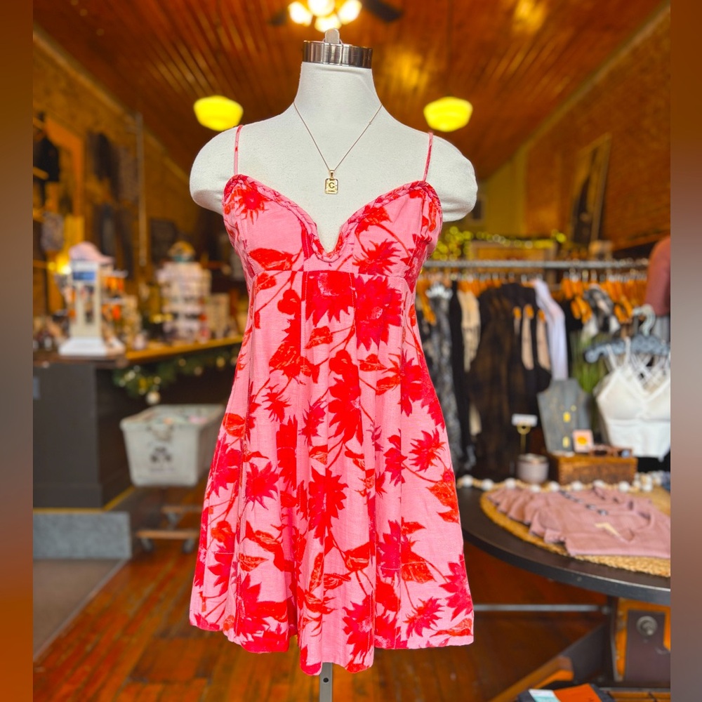 Free People Altura Printed Mini-Dress: bold pattern and perfect fit.